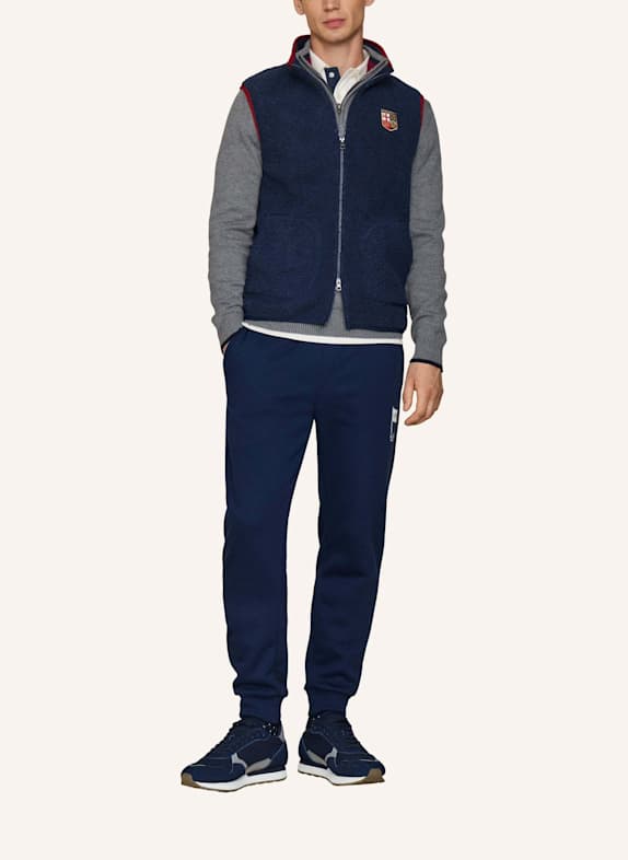 HACKETT LONDON Sweatshirt HERITAGE LRC GILET FZ BLAU