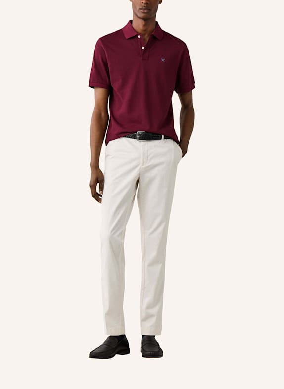 HACKETT LONDON Poloshirt SLIM FIT LOGO ROT