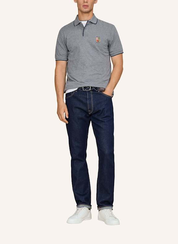 HACKETT LONDON Poloshirt HERITAGE LRC SMALL LGO HELLGRAU