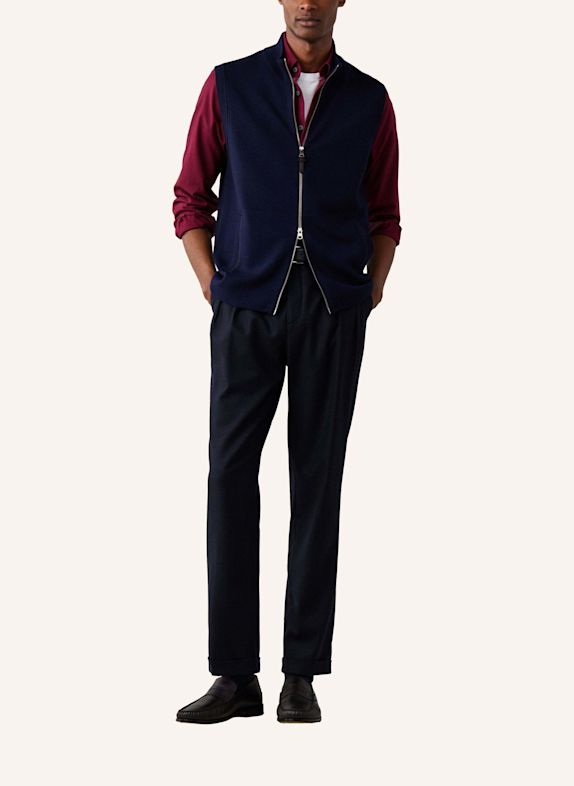 HACKETT LONDON Pullover MILANO KNIT GILET BLAU