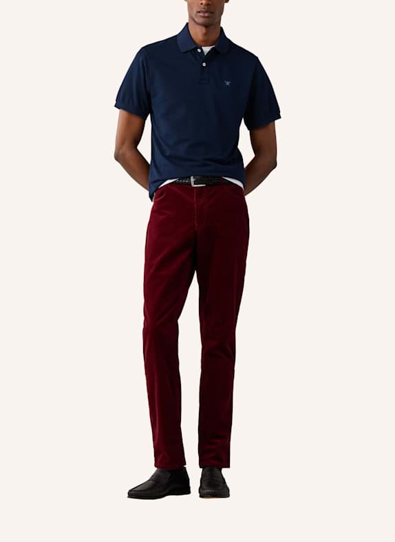HACKETT LONDON Poloshirt SLIM FIT LOGO DUNKELBLAU