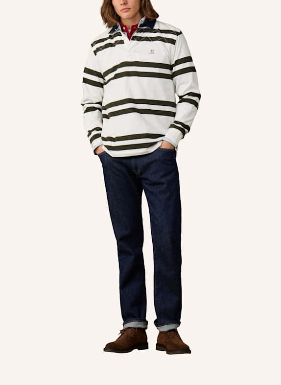 HACKETT LONDON Poloshirt HERITAGE H DBL STR RBY CREME