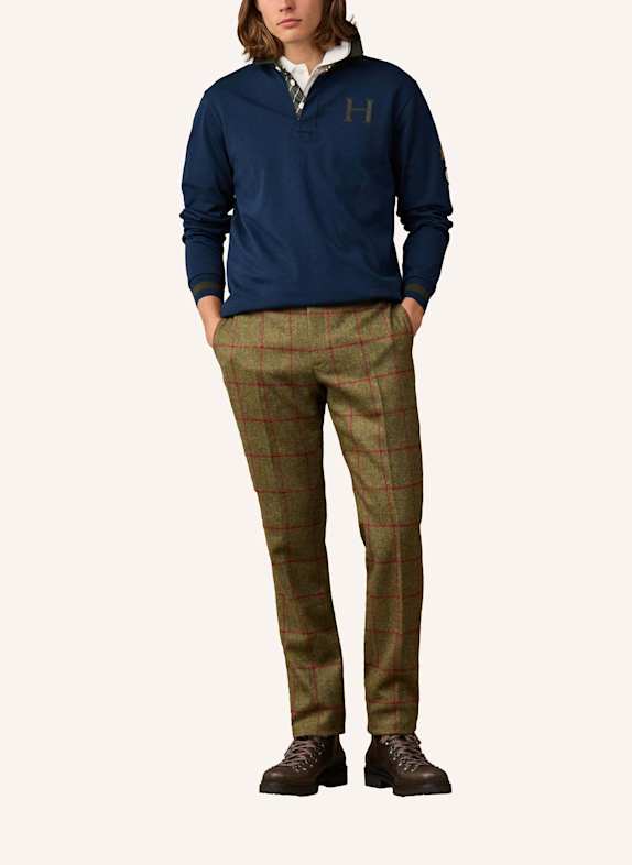 HACKETT LONDON Poloshirt HERITAGE MULTI BADGE BLAU
