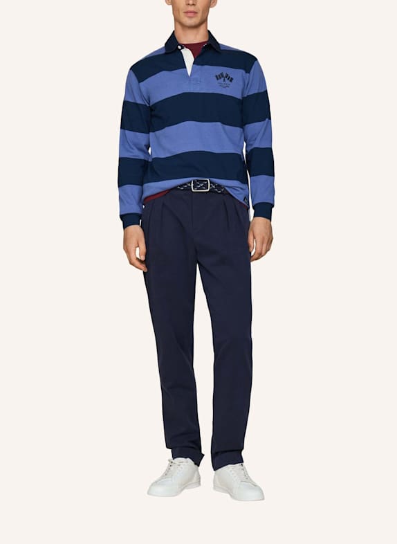 HACKETT LONDON Poloshirt HERITAGE LRC BK PATCH BLAU