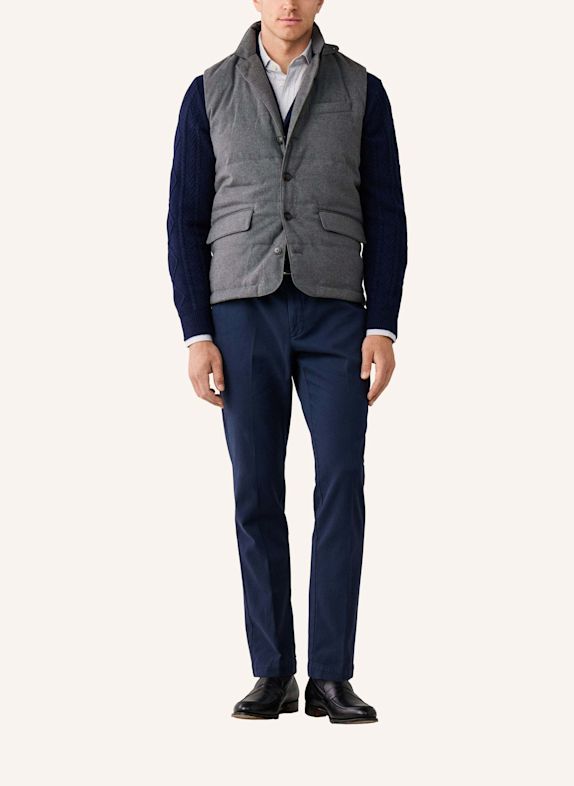 HACKETT LONDON Gilet TAILORED FLAN GILET DUNKELGRAU