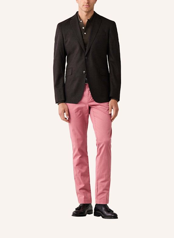 HACKETT LONDON Sakko PERFORMANCE FLANNEL DUNKELBRAUN