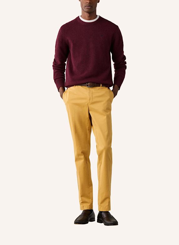 HACKETT LONDON Pullover LAMBSWOOL CREW ROT