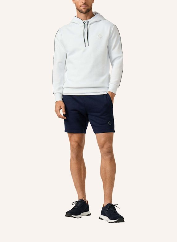 HACKETT LONDON Hoodieshirt HS BADGE HOODY WEISS