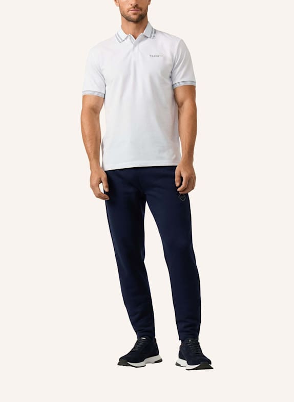 HACKETT LONDON Poloshirt HS MICRO TIP POLO WEISS