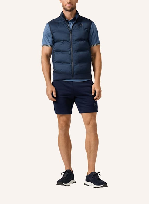 HACKETT LONDON Sweatshirt HS ULTRA HYBRID GLT FZ DUNKELBLAU
