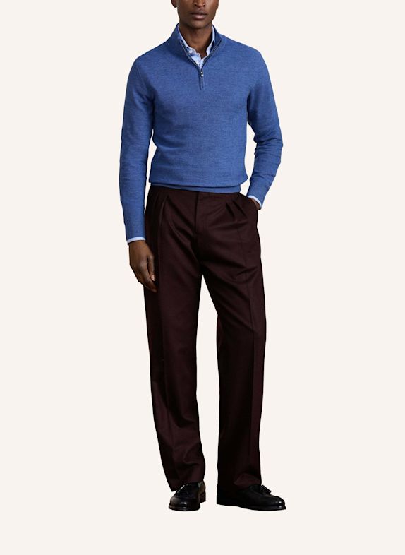 HACKETT LONDON Pullover SR STITCH HZIP BLAU