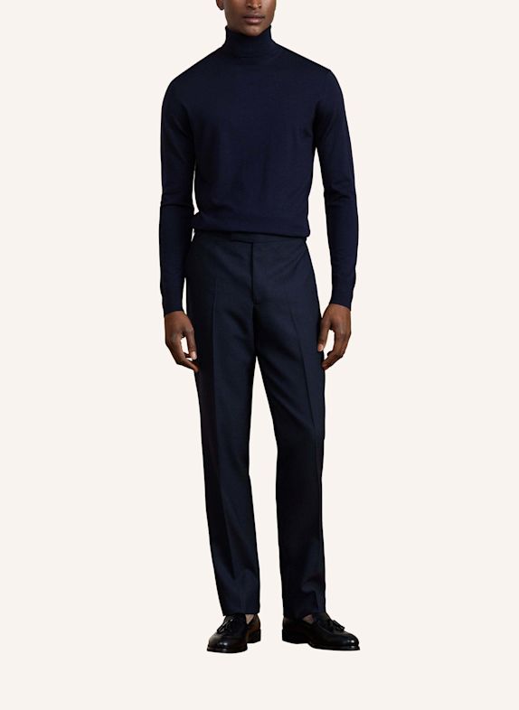 HACKETT LONDON Pullover SR MERINO ROLL NECK DUNKELBLAU