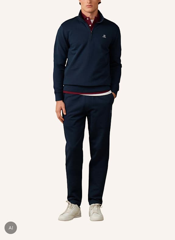 HACKETT LONDON Sweatshirt HRTG H SML LOGO HZ BLAU