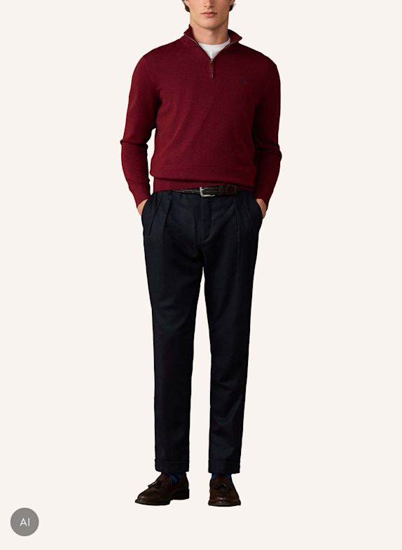 HACKETT LONDON Pullover HRTG COTTON H HZIP ROT