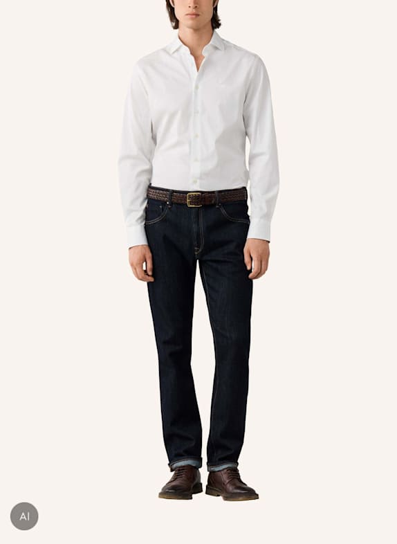 HACKETT LONDON Freizeithemd CITY SOLID EOE WEISS
