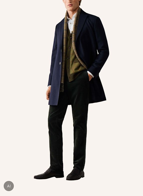 HACKETT LONDON Chino PIGMENT CORD CHINO DUNKELGRÜN