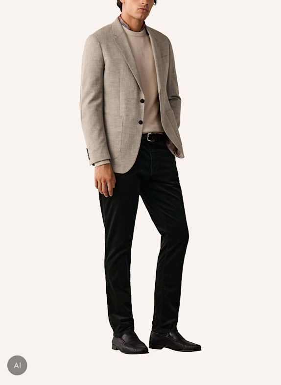 HACKETT LONDON Jogginghose PIGMENT CORD 5PKT DUNKELGRÜN