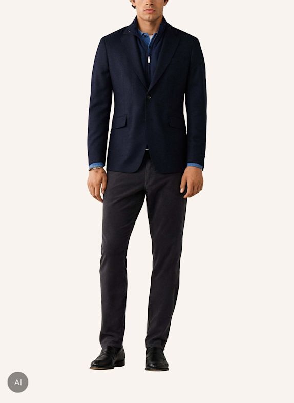 HACKETT LONDON Sakko WL FLAN TWILL W/BIB DUNKELBLAU