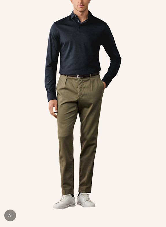 HACKETT LONDON Poloshirt TTVL PIQUE POLO LS BLAU