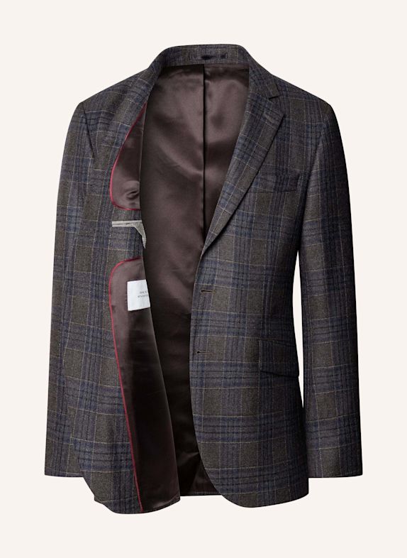 HACKETT LONDON Anzug SR LP WL CASHMERE CHK BRAUN