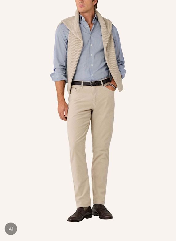 HACKETT LONDON Jogginghose MOLESKIN 5PKT BEIGE