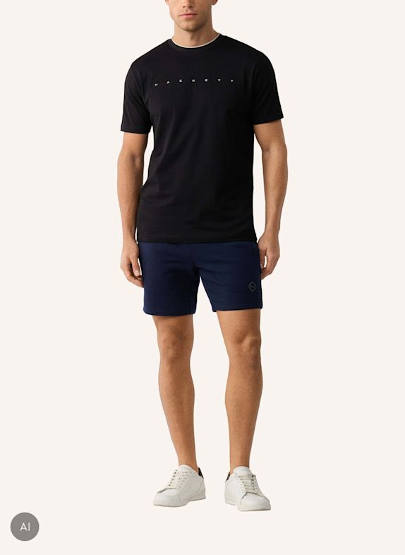 HACKETT LONDON T-Shirt HS ESSENTIAL TEE SCHWARZ