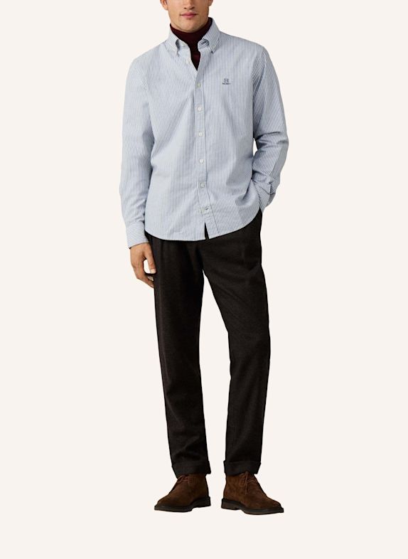 HACKETT LONDON Freizeithemd HERITAGE ESS STR OX BLAU