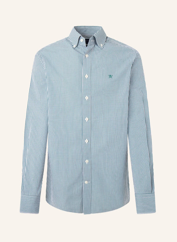 HACKETT LONDON Freizeithemd ESSENTIAL GINGHAM WEISS/ GRÜN