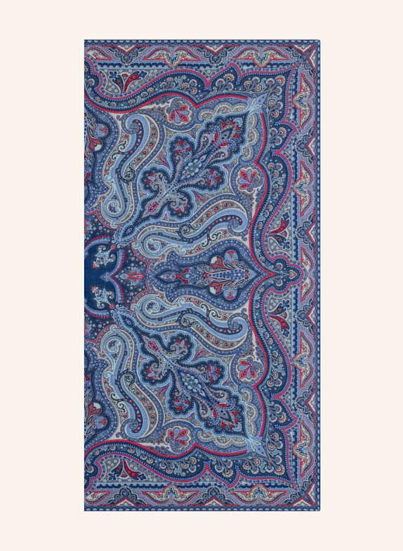 ROECKL Cashmere-Seidentuch NAVONA PAISLEY BLAU