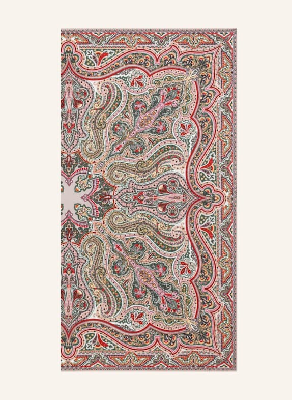 ROECKL Cashmere-Seidentuch NAVONA PAISLEY GRÜN/ DUNKELGRÜN/ DUNKELROT/ ROT