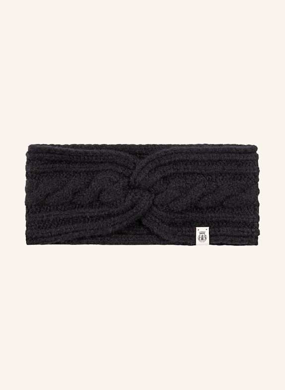 ROECKL Cashmere-Stirnband CABLED CHARM SCHWARZ