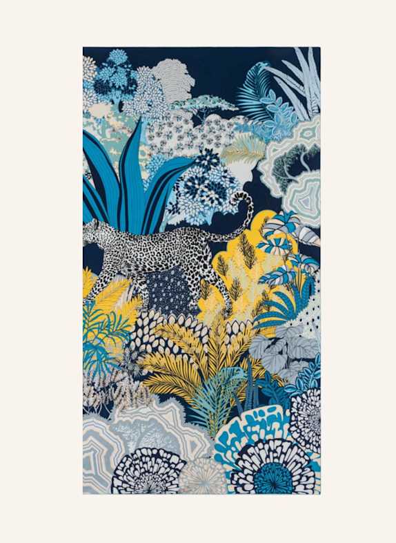 ROECKL Seidentuch LEOPARD CAMOUFLAGE BLAU