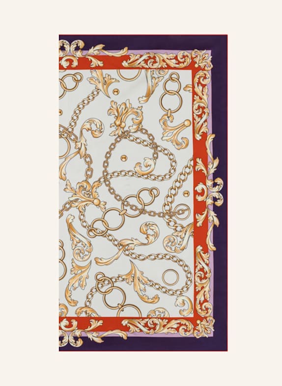 ROECKL Seidentuch ELEGANT JUNCTION ORANGE/ ROT