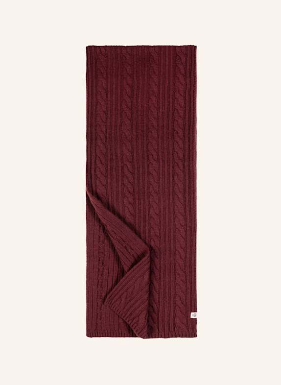 ROECKL Schals CABLED CHARM SCHAL DUNKELROT/ ROT