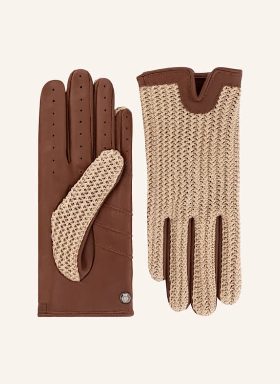 ROECKL Handschuh SANREMO COGNAC/ BRAUN/ CAMEL