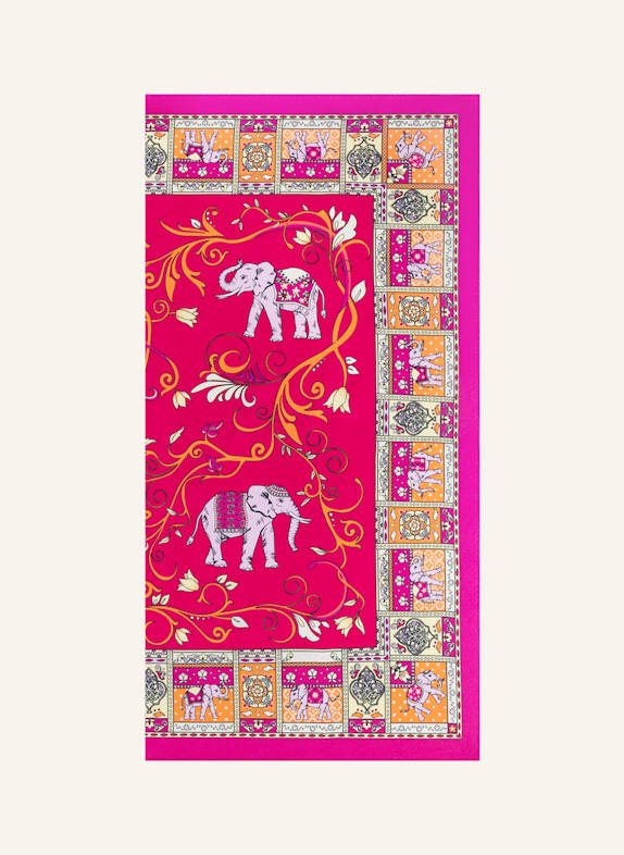 ROECKL Seidentuch LUCKY ELEPHANT ROSA/ LILA/ PINK
