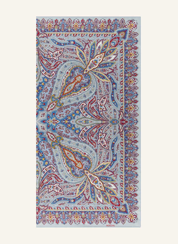ROECKL Seidentuch FLOURISHING PAISLEY HELLBLAU