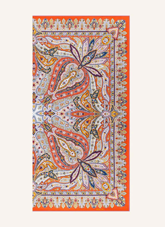 ROECKL Seidentuch FLOURISHING PAISLEY ORANGE
