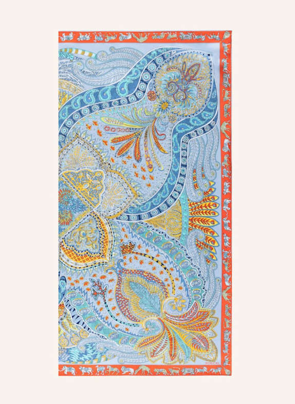 ROECKL Seidentuch VIBRANT PAISLEY HELLBLAU