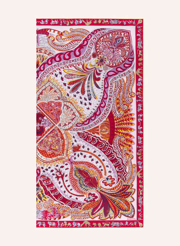 ROECKL Seidentuch VIBRANT PAISLEY ROT