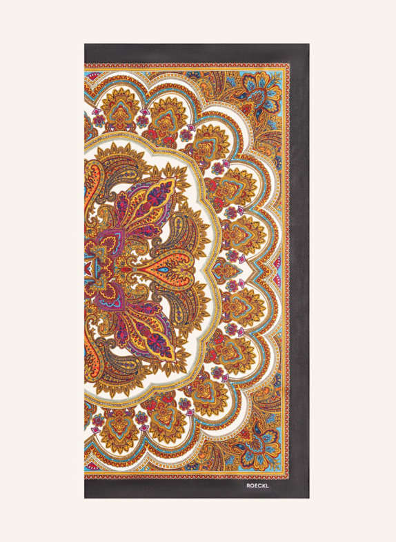 ROECKL Seidentuch FINE PAISLEY SCHWARZ