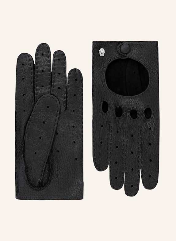 ROECKL Lederhandschuhe COMO AUTOFAHRER SCHWARZ