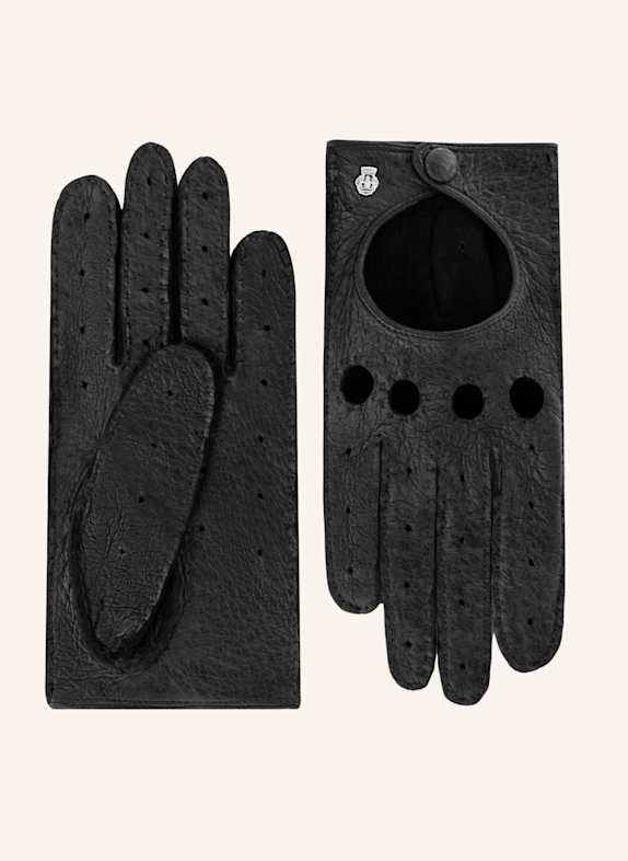 ROECKL Lederhandschuhe LUGANO AUTOFAHRER SCHWARZ