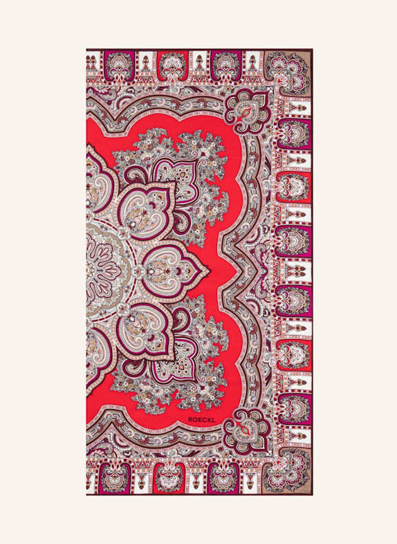ROECKL Tücher TIMELESS PAISLEY BEIGE/ ROT