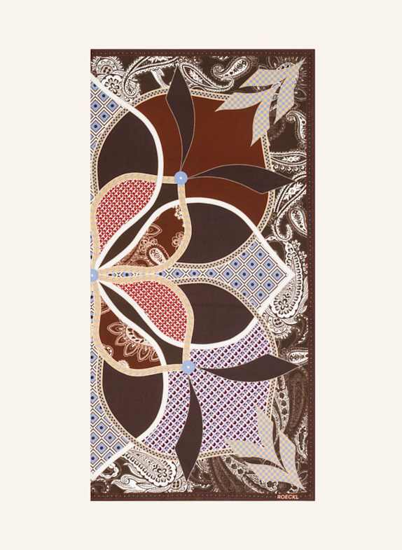 ROECKL Tücher FLOWER MANDALA BRAUN