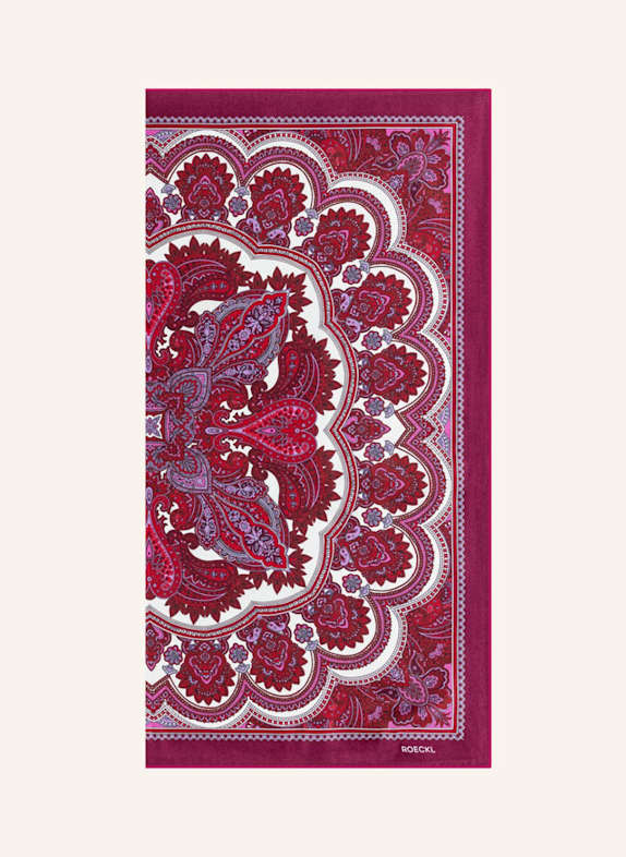 ROECKL Tücher FINE PAISLEY LILA/ DUNKELLILA/ ROSA