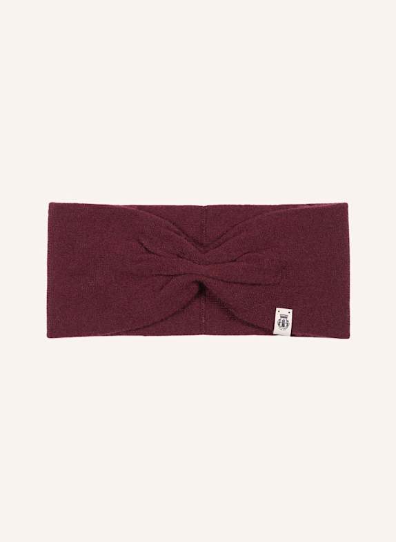 ROECKL Kasjmier hoofdband PURE CASHMERE DONKERROOD