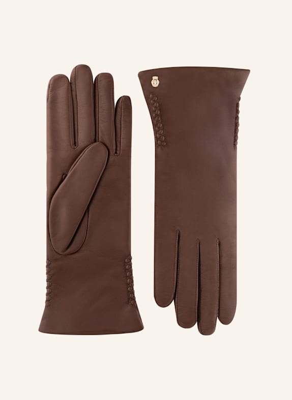 ROECKL Lederhandschuh Mit Kaschmirfutter REGINA BRAUN