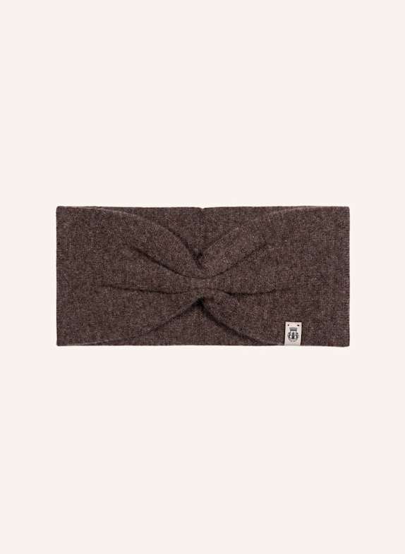 ROECKL Kasjmier hoofdband PURE CASHMERE BRUIN/ MARRON FONCÉ