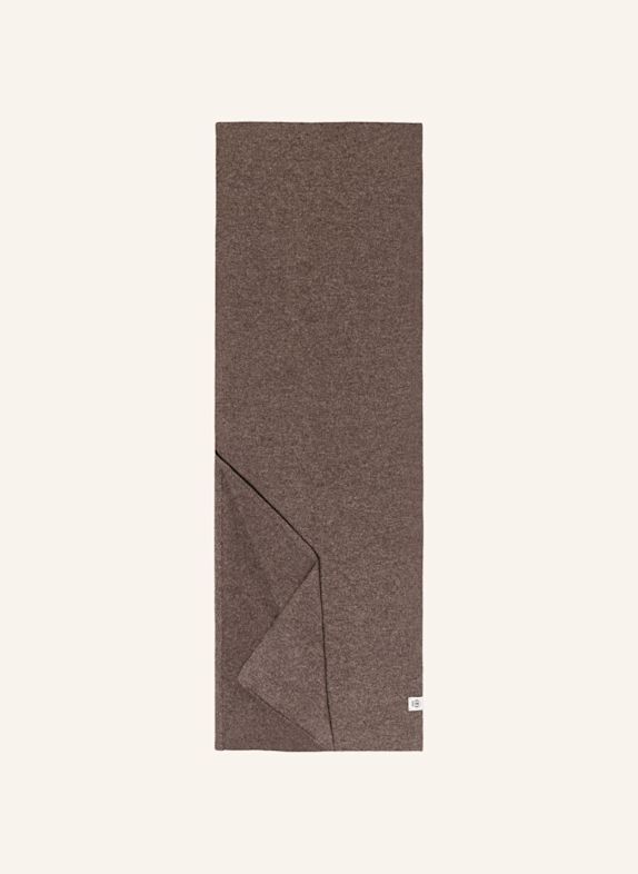 ROECKL Cashmere Scarf BUSINESS CASHMERE DARK BROWN